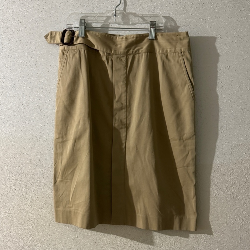 Vintage Ralph Lauren Black Label Khaki Pencil Skirt Size 4